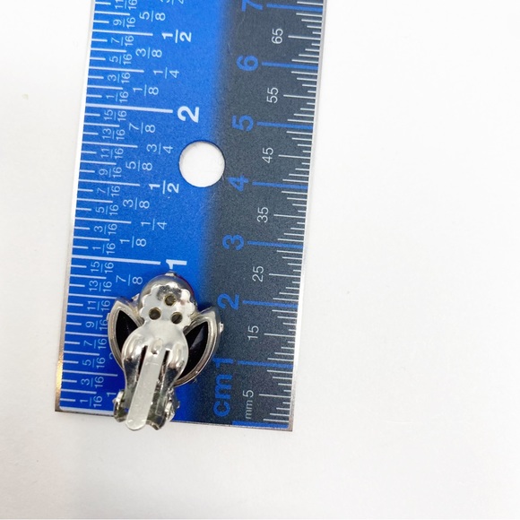 703 Vintage DeLizza & Elster Juliana Flower red and pink Brooch Pin and Earrings - Picture 10 of 10